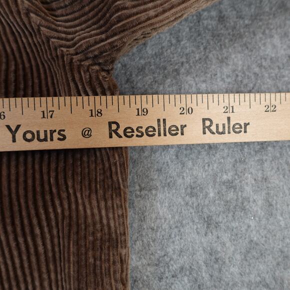 J. Jill Jacket Womens Extra Small Corduroy Pleat Back Brown Long Casual Button - Picture 7 of 9